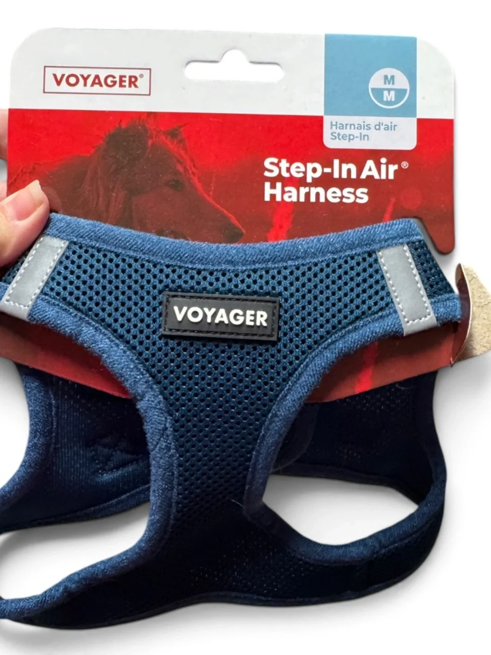 Voyager Step In Air Mesh Dog Harness Medium Navy Blue NWT